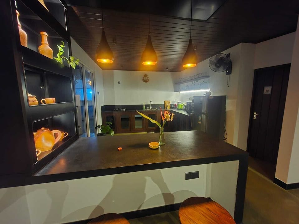 Deluxe Villa, Garden View | Private kitchen | Full-size fridge