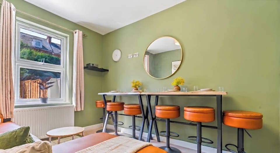 Sociable dining space, ideal for family and group meals.