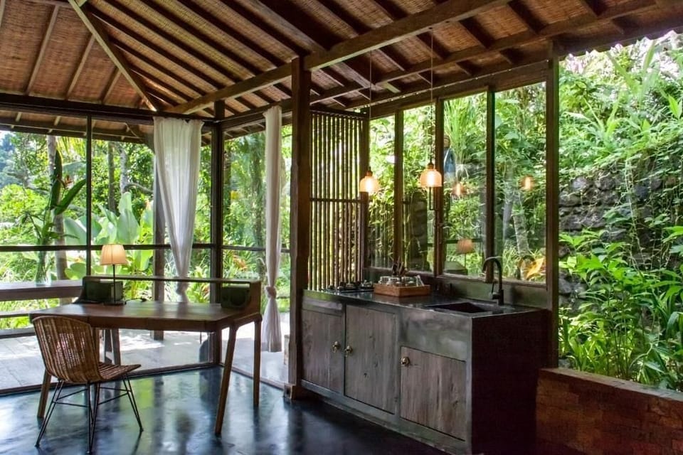 Villa, Garden View | Private kitchenette | Stovetop, electric kettle, highchair, cookware/dishes/utensils