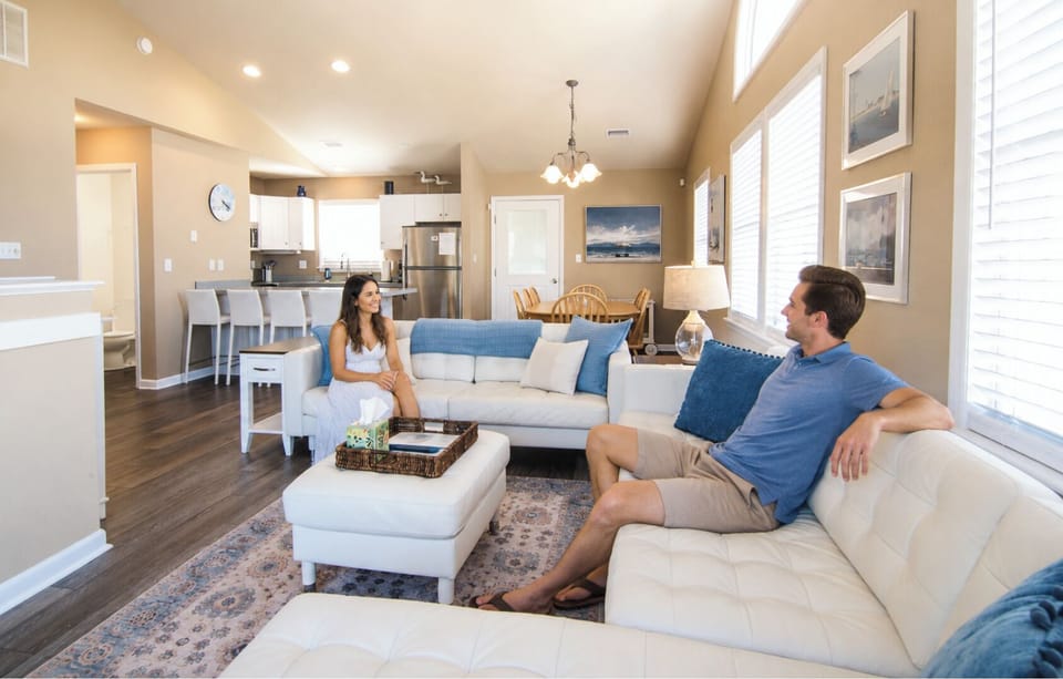 A comfortable place to slow down, catch up, and enjoy time together after a day exploring the Outer Banks.