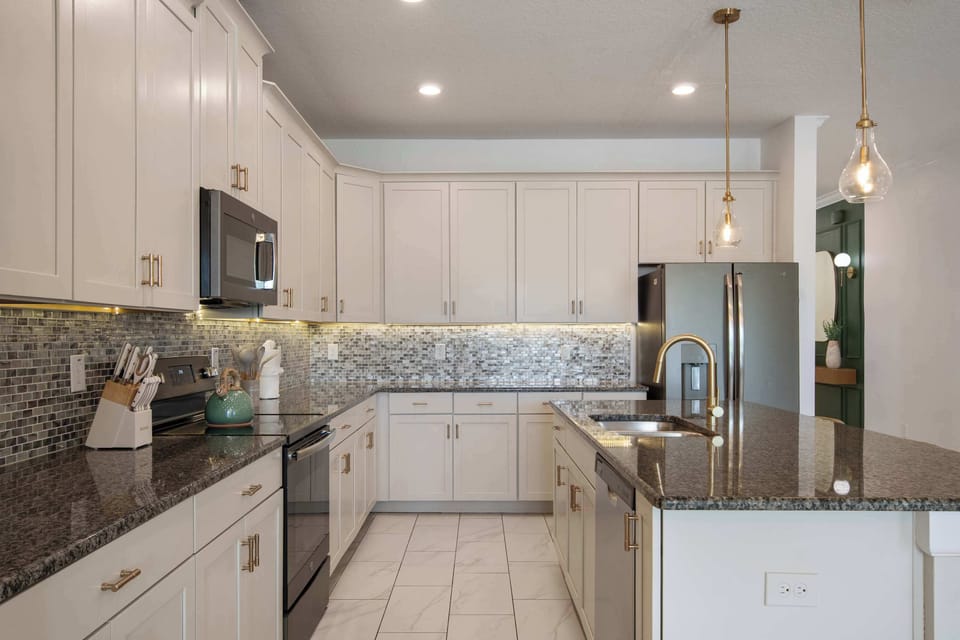 Prepare favorite family recipes while loved ones gather nearby to share stories, laughter, and a helping hand. From cheerful breakfasts to comforting dinners, this kitchen turns every meal into a special memory.