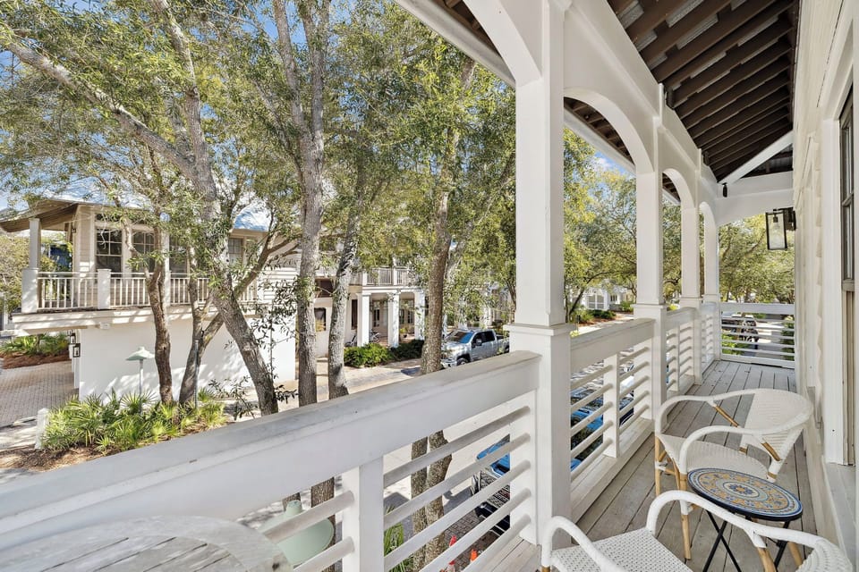 Unwind on your private balcony with charming neighborhood views, perfect for morning coffee or evening relaxation.