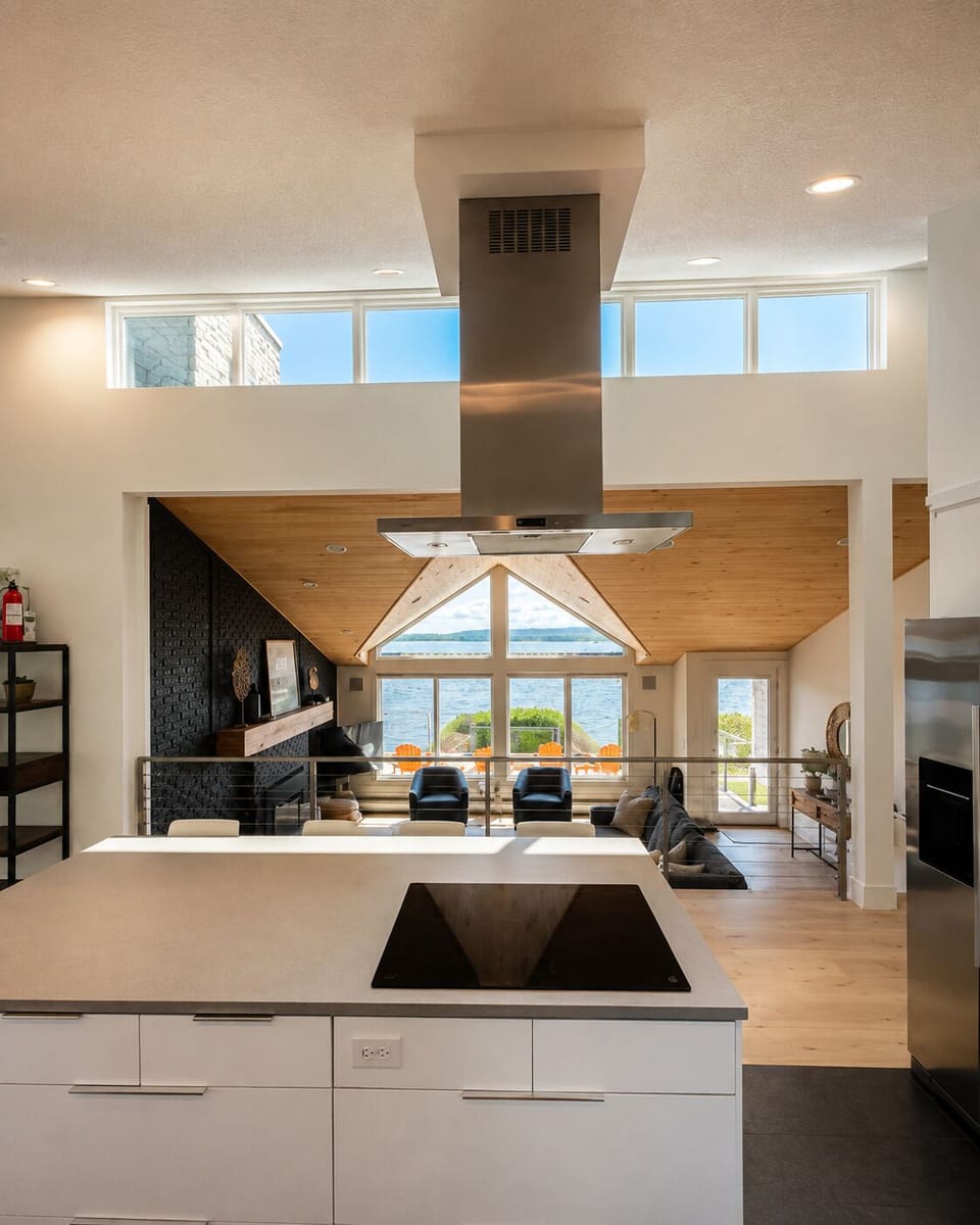 Your view of the Lake from the kitchen