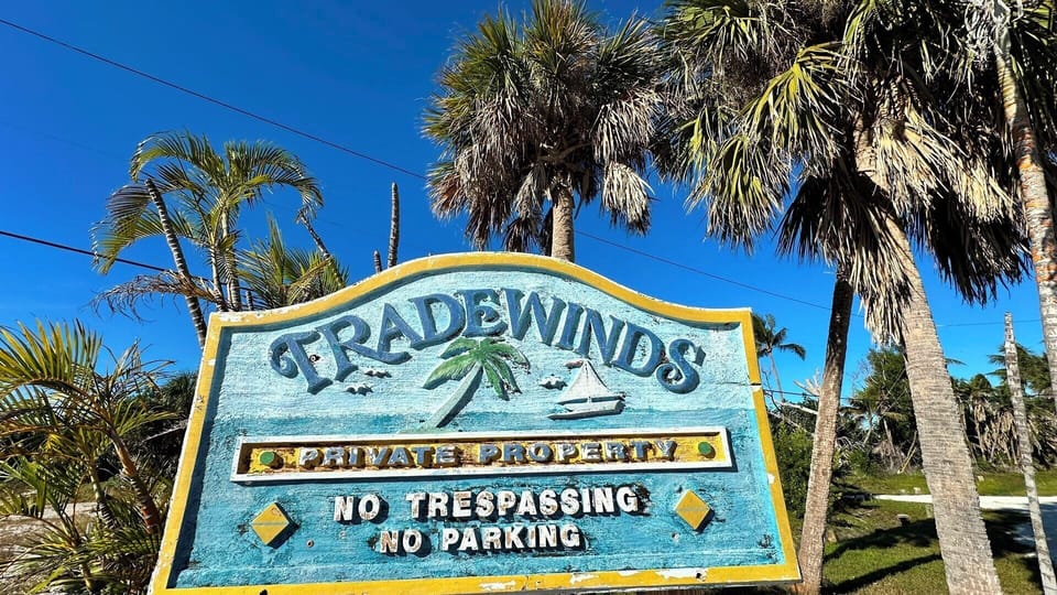Tradewinds has a private beach parking lot.