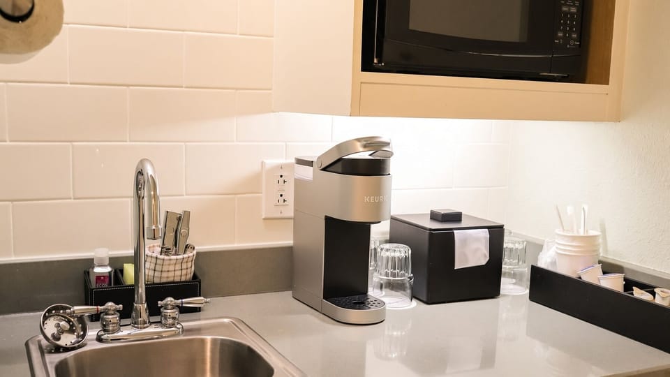 Kitchenette • Sink, Keurig, Microwave & Counter