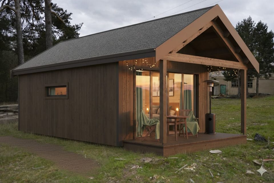 Deluxe Cabin, 1 King Bed, Kitchen, Mountain View | Exterior