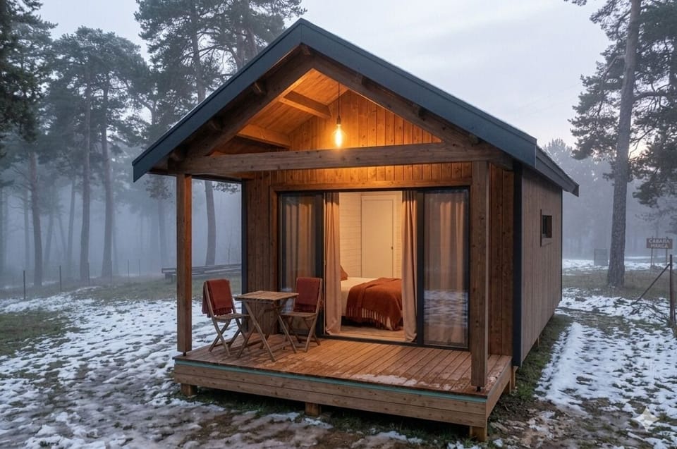 Deluxe Cabin, 1 King Bed, Kitchen, Mountain View | Exterior