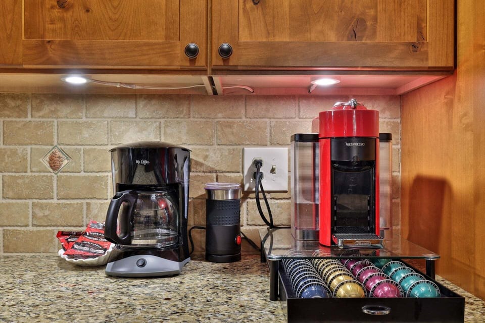 Brew a full pot for the group or make one quick cup before everyone else wakes up.