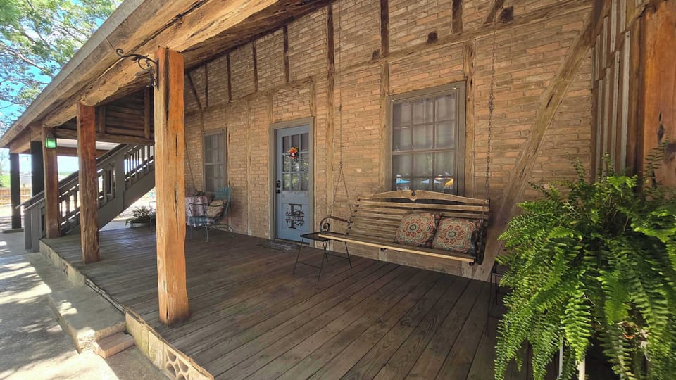 Sip morning coffee or an evening cocktail on Fachwek’s front porch​