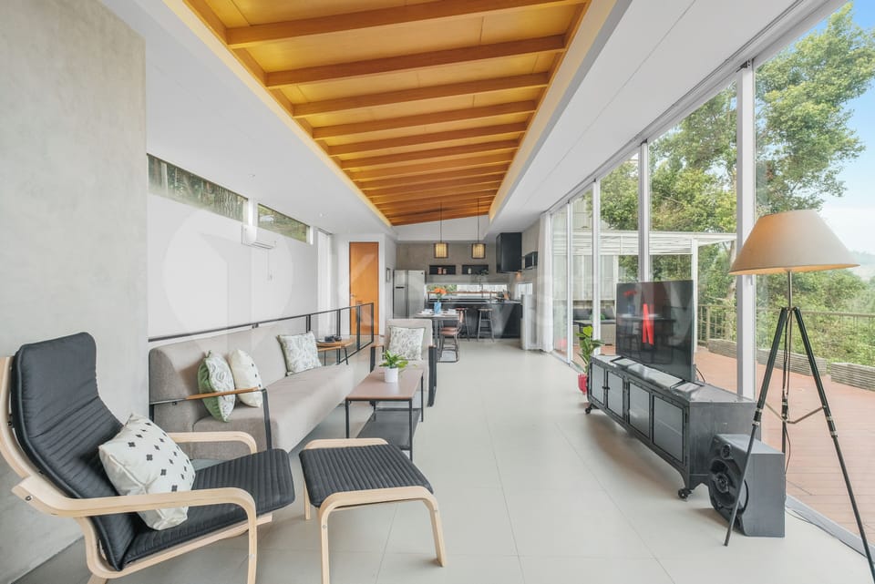 Villa, 3 Bedrooms, City View | Living area | 50-inch Smart TV with cable channels, Netflix, streaming services