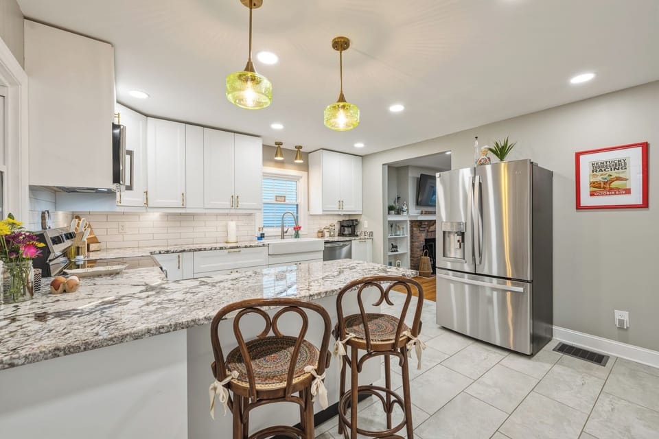 Lots of counter space to cook for the whole family