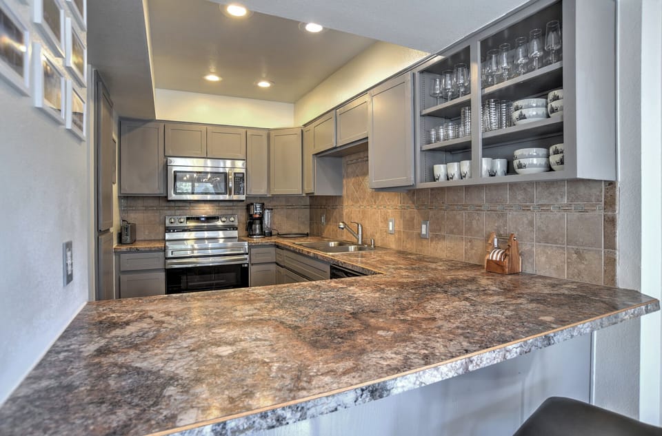 Fully stocked kitchen