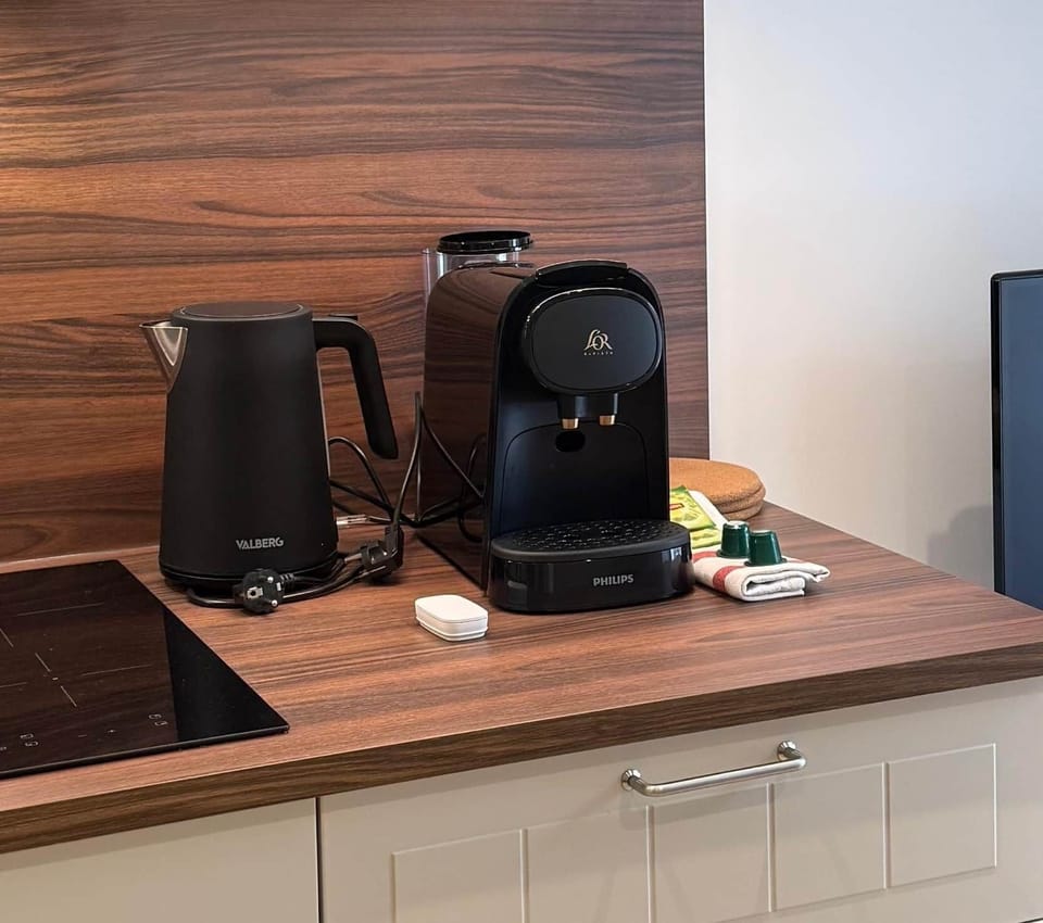 Kettle, coffee machine