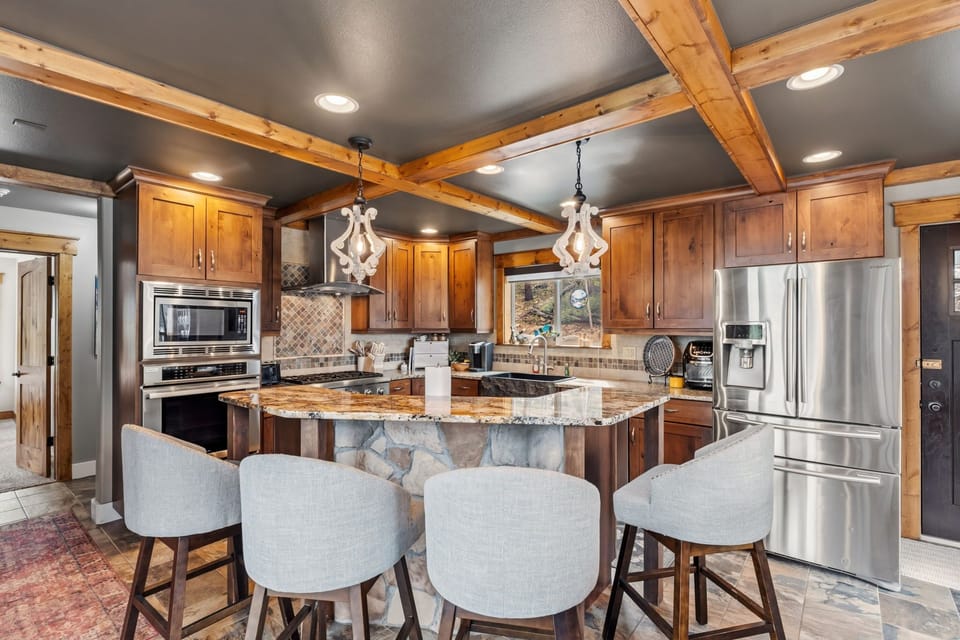 Kitchen Island and Seating