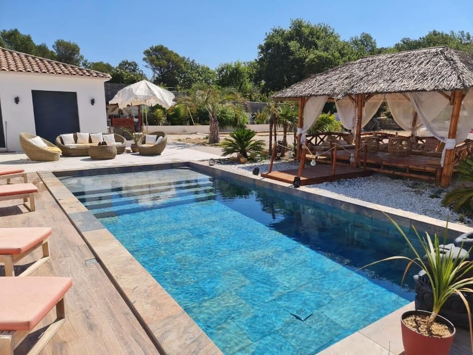 Luxury Chalet, Accessible Bathtub, Pool View | Pool | 2 outdoor pools, free cabanas, pool umbrellas