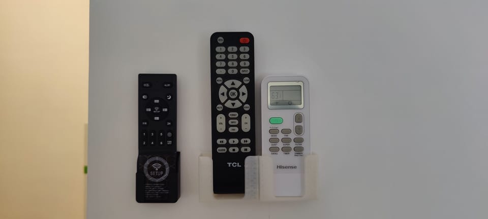Celling light & fan remote controller, TV and AC remote controllers