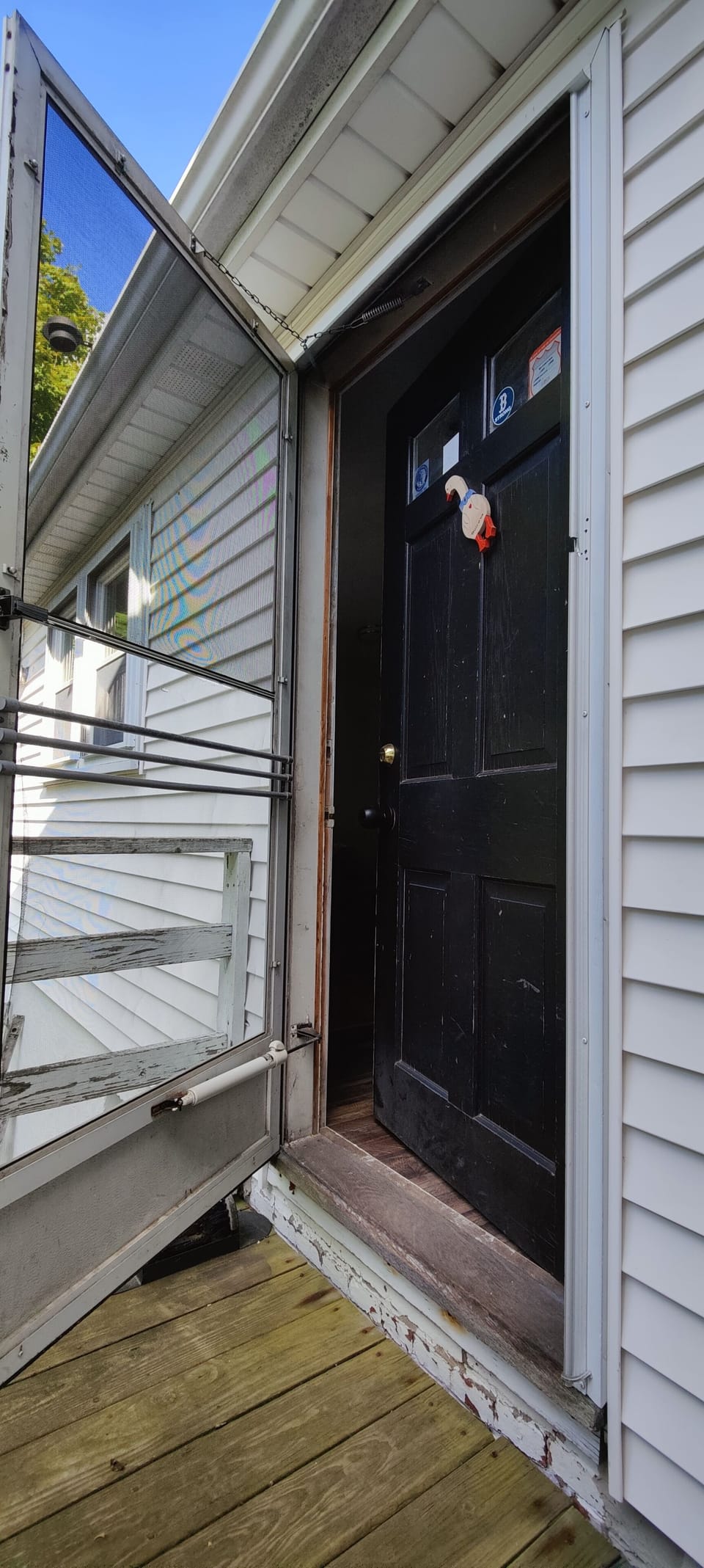 Apartment back door