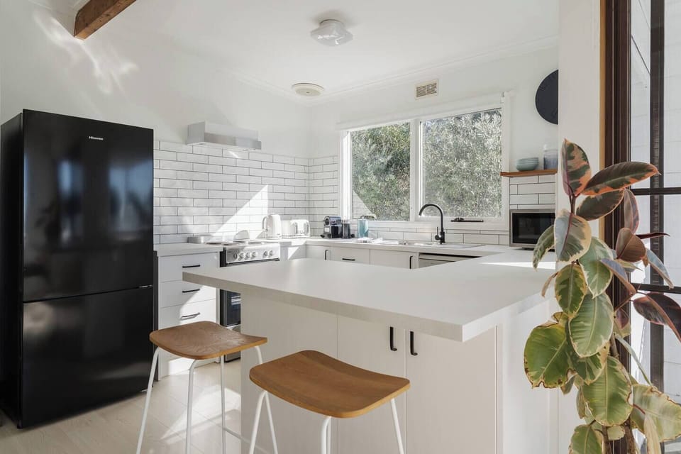 Cook up a storm in the fully equipped kitchen complete with an oven, dishwasher, and Nespresso machine for your morning ritual.