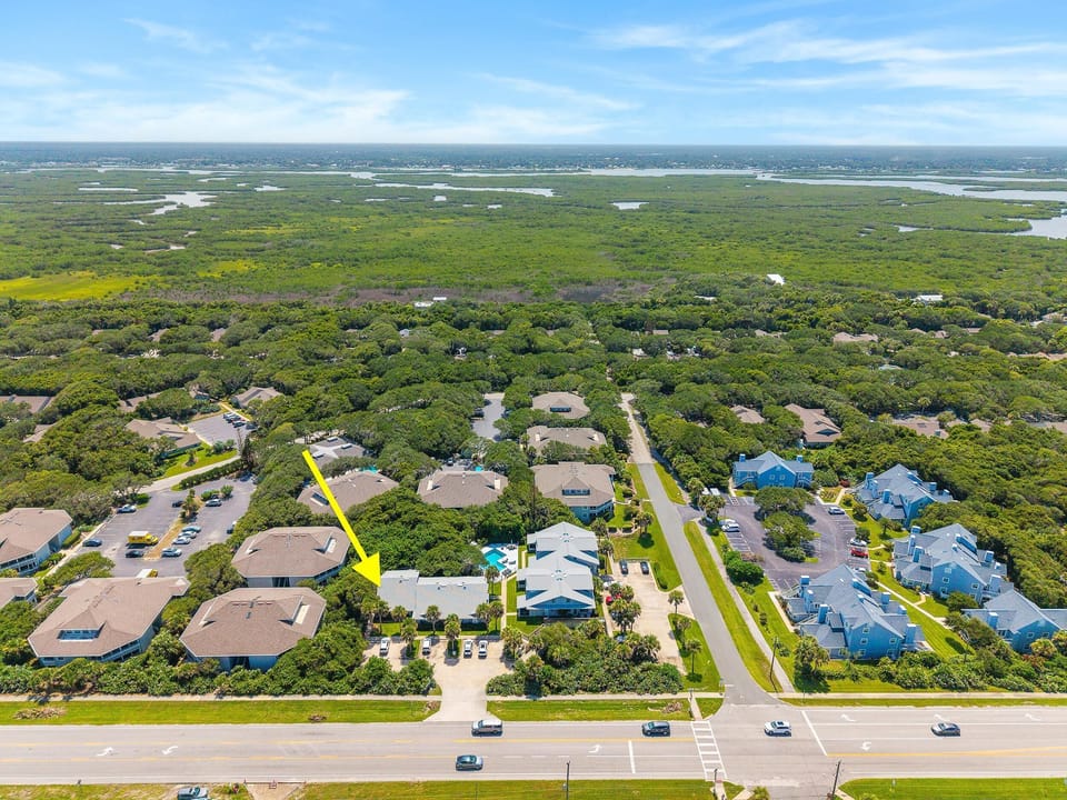 Condo, 1 King Bed (Beachy Dreams NSB) | Aerial view
