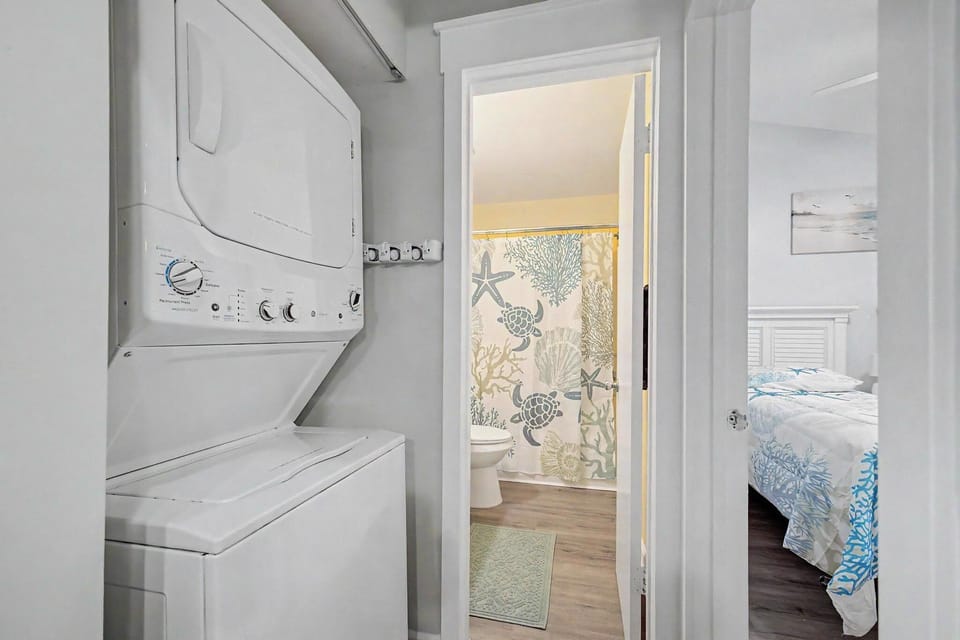 Washer and dryer right in the unit