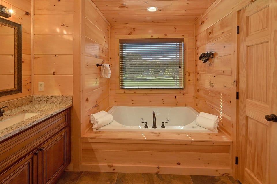 Master bedroom with Jacuzzi and Private Bath