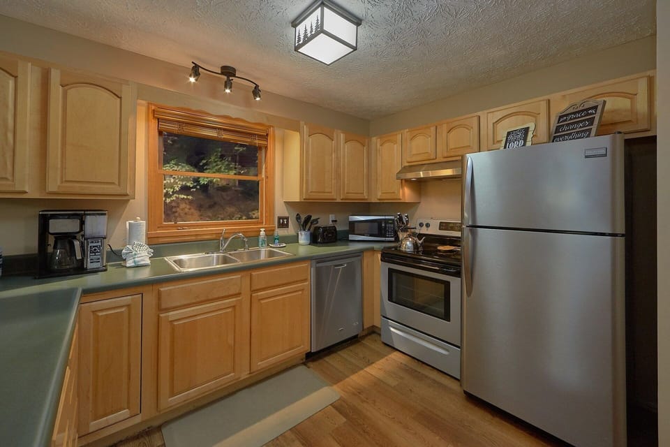 Full Kitchen in 2 bedroom Gatlinburg Cabin