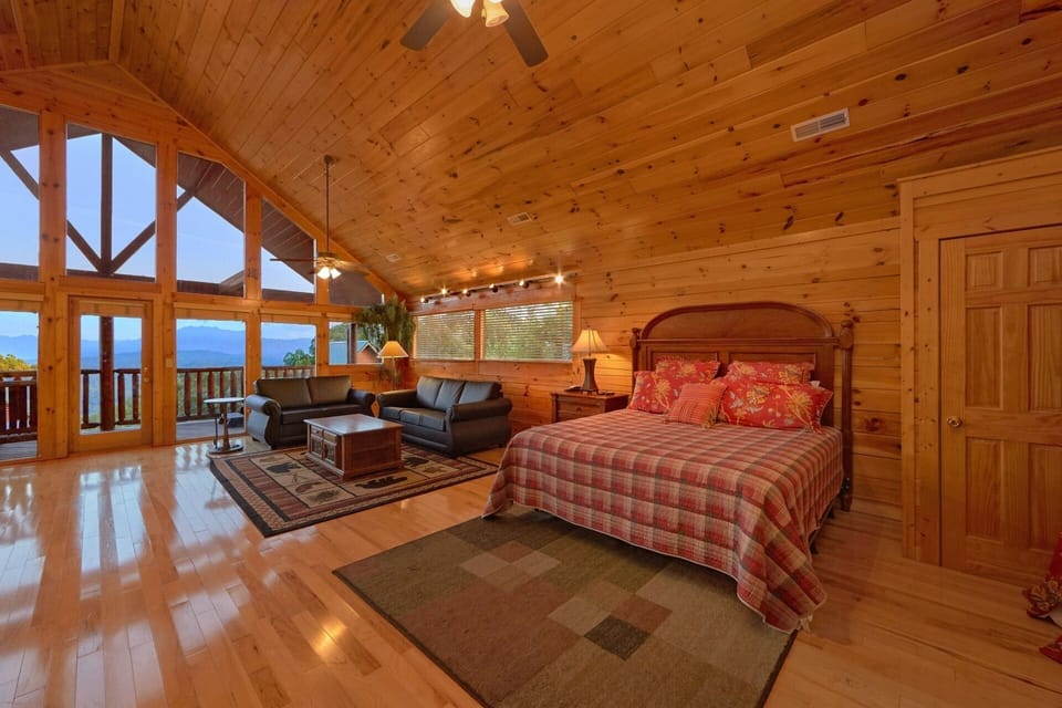Master Suite with King bed and private balcony