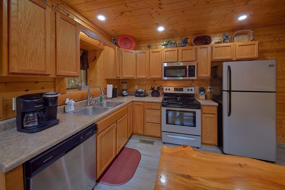 Fully Equipped Kitchen Gatlinburg Cabin