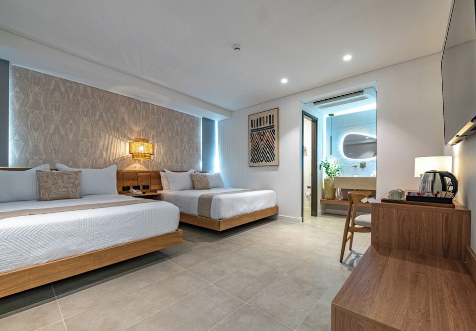 Superior Double Room, 2 Queen Beds | In-room safe, desk, laptop workspace, WiFi (free)