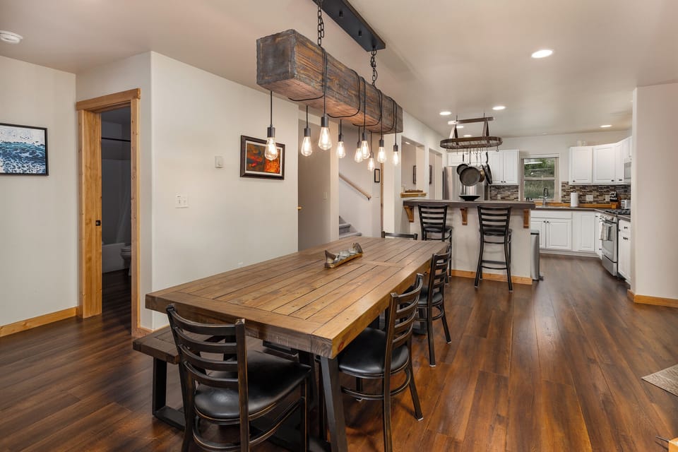 Wooden chandeliers | Main Level