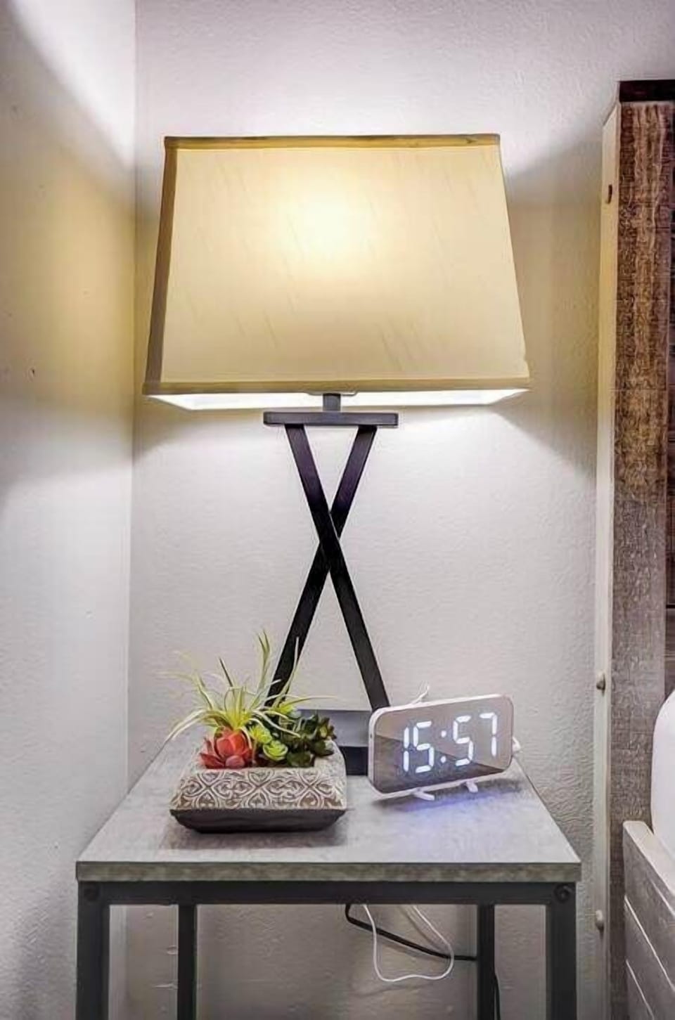 Bedroom night stand.