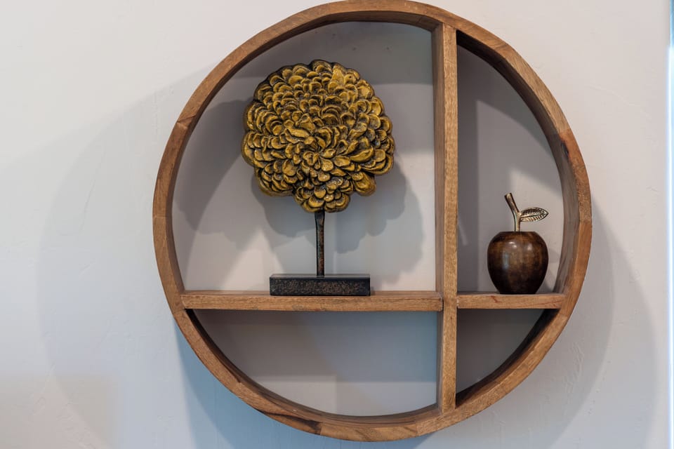 Thoughtful decorative touches add warmth and personality throughout the inviting home.