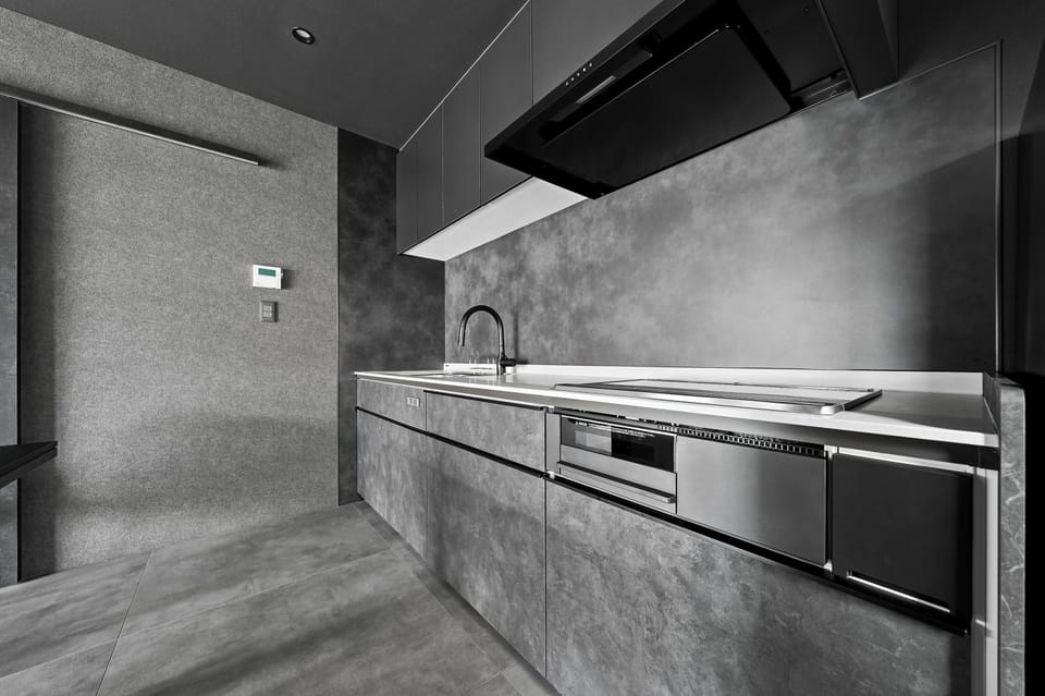 Apartment | Private kitchen | Fridge, microwave, stovetop, dishwasher
