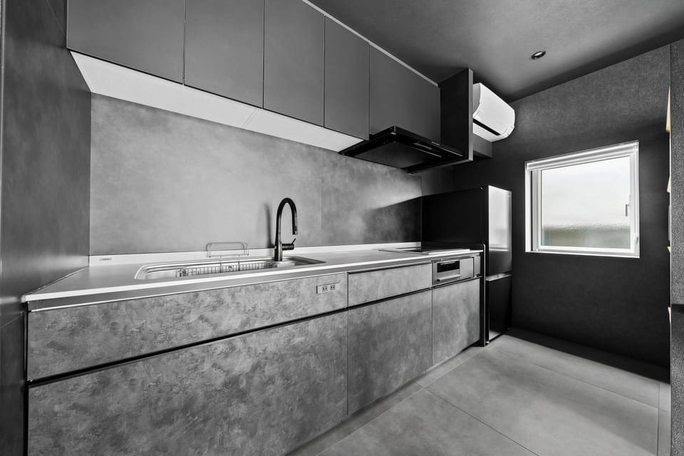 Apartment | Private kitchen | Fridge, microwave, stovetop, dishwasher
