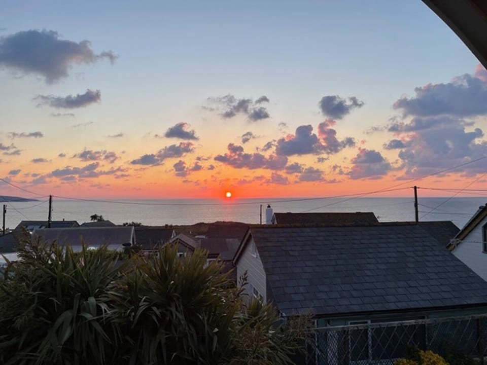 Sunset views over Gwithian from 50 Gwithian Towans
