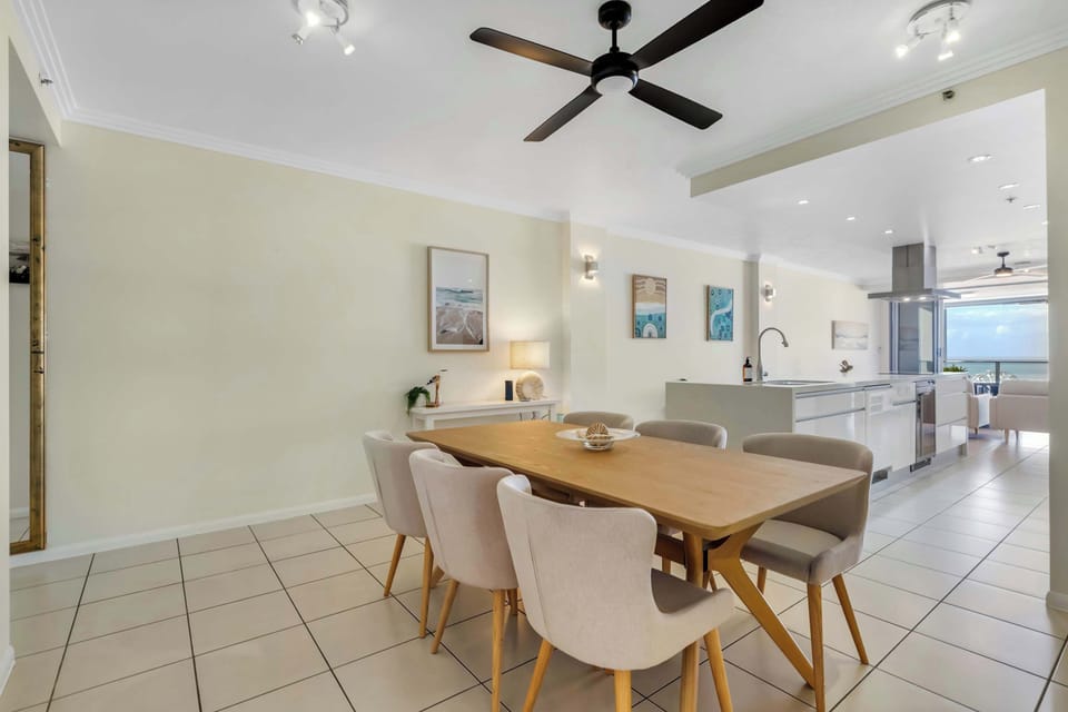 Bring everyone together around the dining table to share fresh local flavours before another day exploring Cairns.
