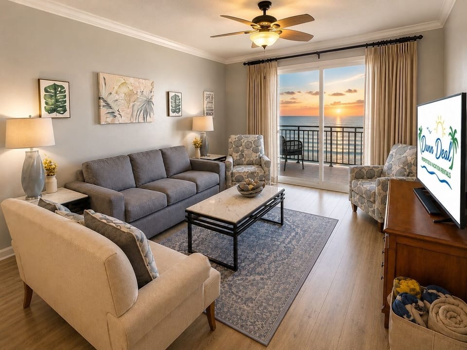 Bright Coastal Living Room - A comfortable, open living space with plenty of seating and natural light.