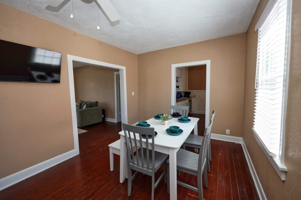 Functional dining space with a fun bunk nook