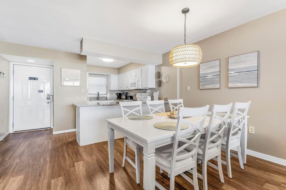 Dining and kitchen area