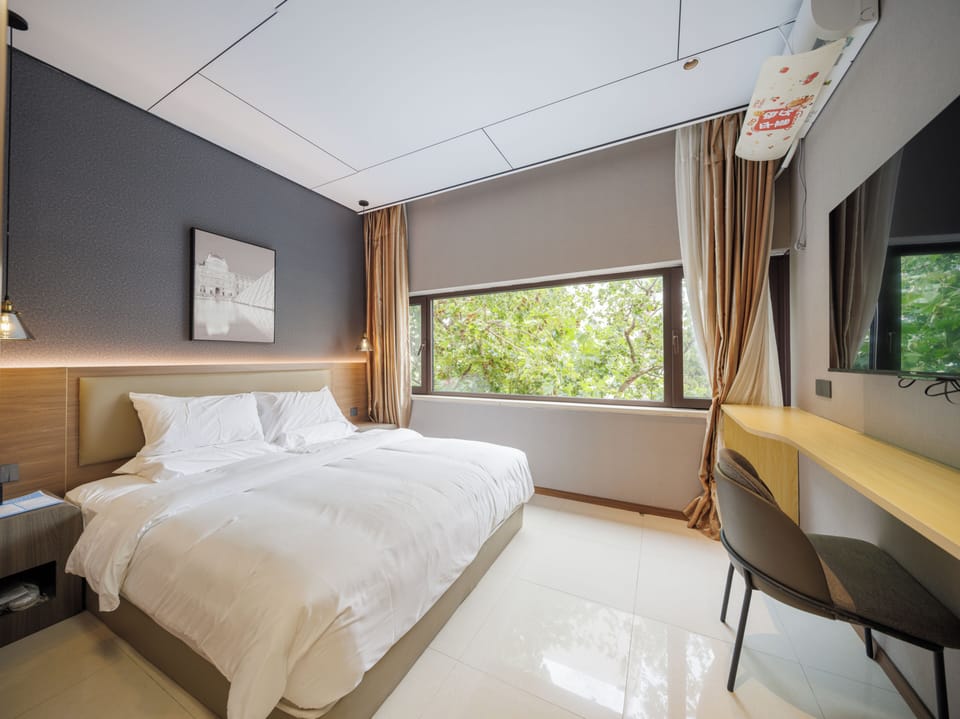 Superior Double Room | Desk, laptop workspace, blackout drapes, iron/ironing board (on request)