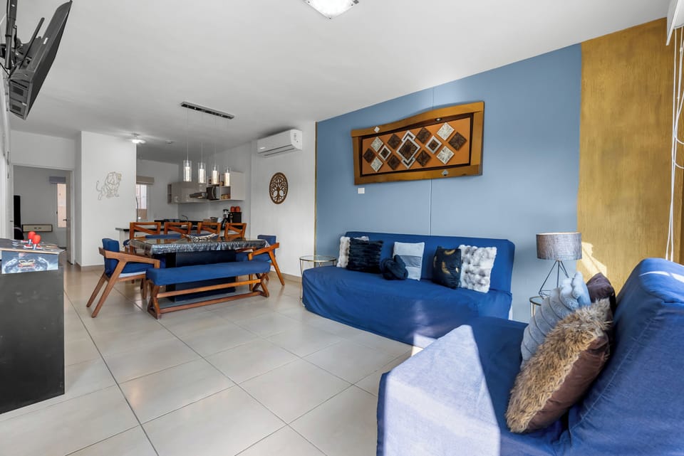 Chalet | Living area | 50-inch LED TV with cable channels