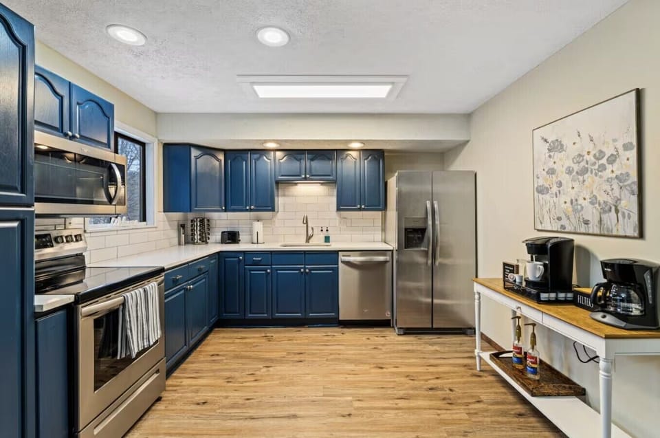 Whether you`re preparing a holiday dinner or a late-night snack, our fully stocked kitchen has you covered.