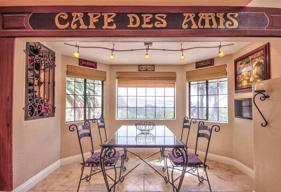 Kitchen table.