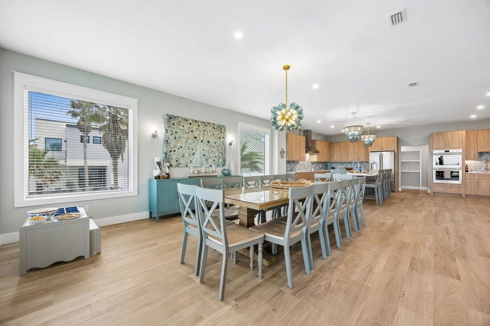 Spacious dining area