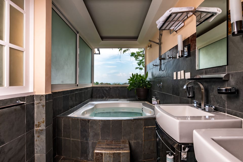Two Bedrooms Villa | Bathroom | Designer toiletries, hair dryer, bathrobes, towels