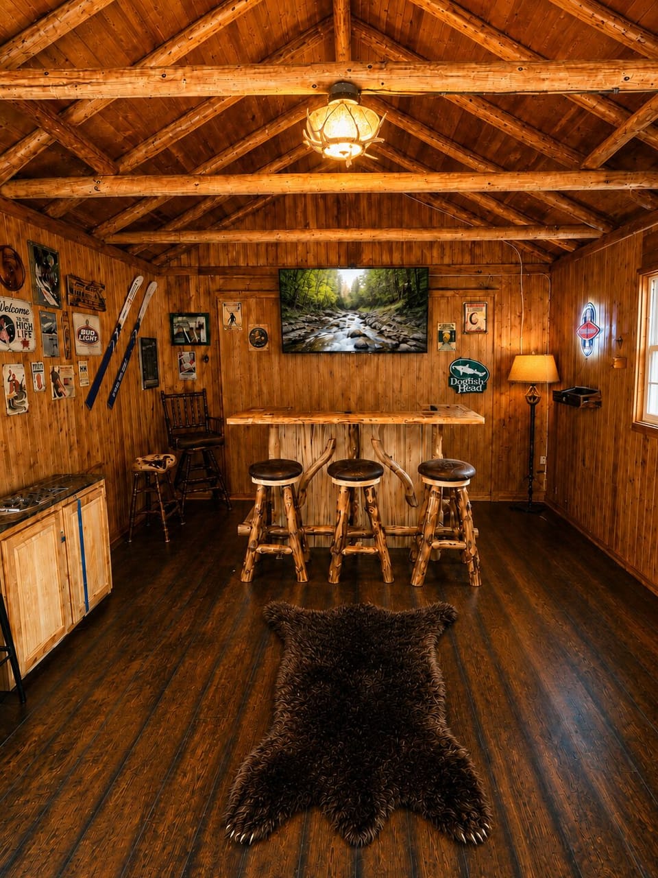 Mosey on up to the bar for a cold one.