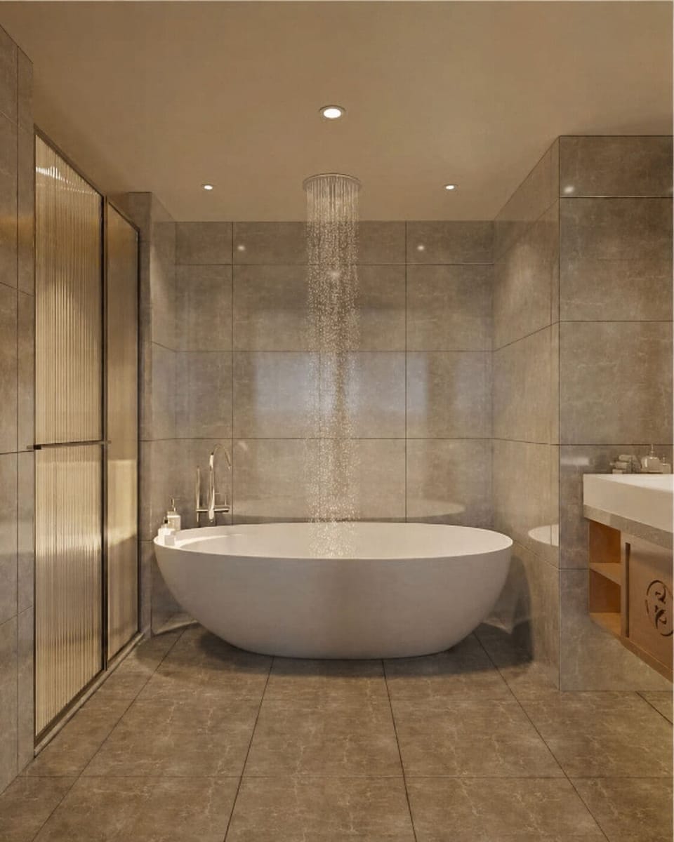 Family Apartment, City View | Bathroom | Free toiletries, hair dryer, slippers, towels