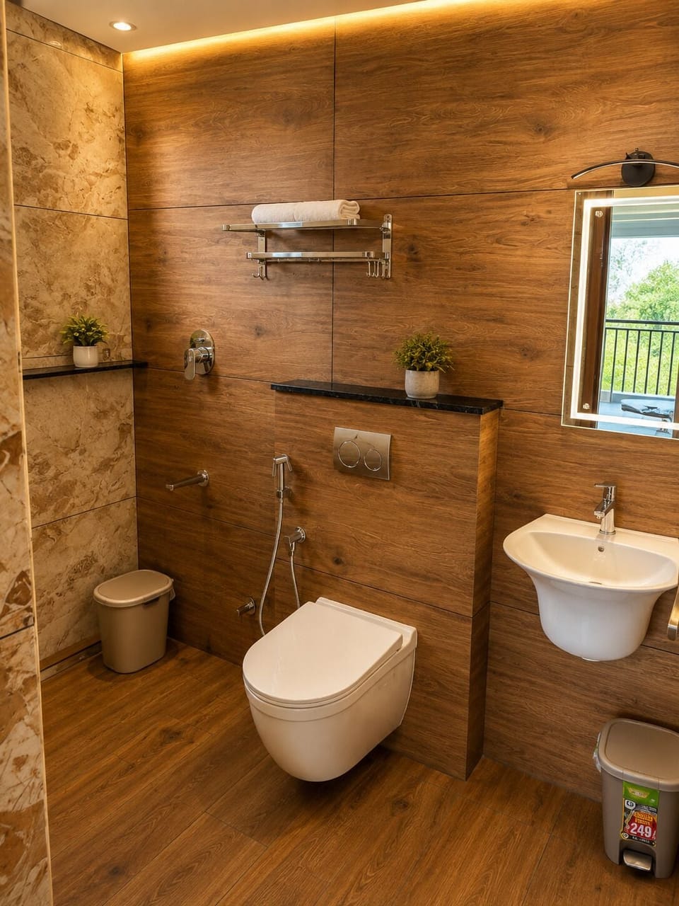 Deluxe Mountain View Room | Bathroom | Shower, free toiletries, towels, soap