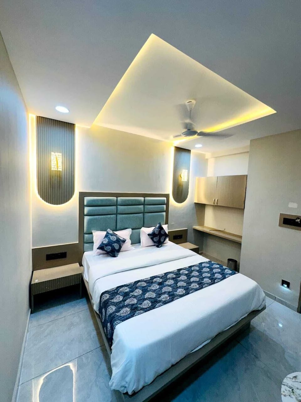 Deluxe Double Room, City View | In-room safe, desk, laptop workspace, iron/ironing board