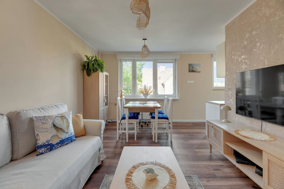 Comfort Apartment | Living area | 40-inch flat-screen TV with cable channels, Netflix, Hulu